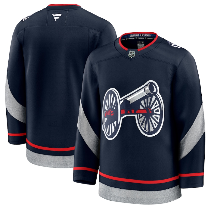 Men Columbus Blue Jackets Fanatics Navy blue 2025 NHL Stadium Series Premium Jersey